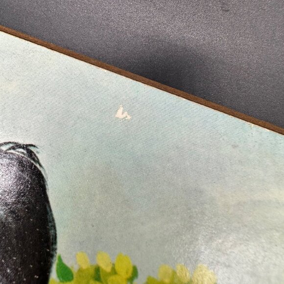 Vintage Wall Hanging 1970s Flower Power Hippie Kids Daisy Wm Otto Plaque Kitschy - Picture 6 of 9